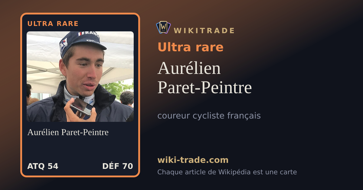 Aurélien Paret-Peintre — carte Ultra rare