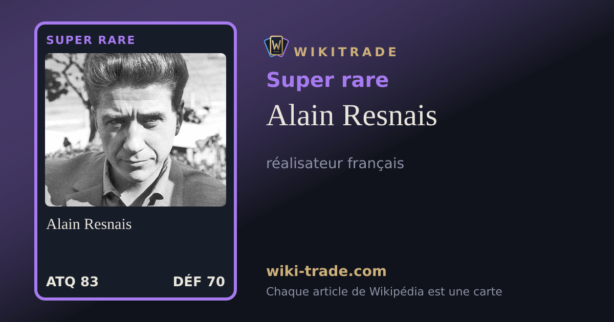 Alain Resnais — carte Super rare