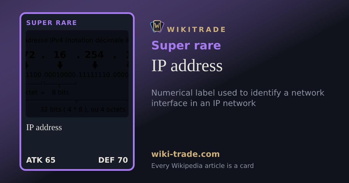 IP address — Super rare card