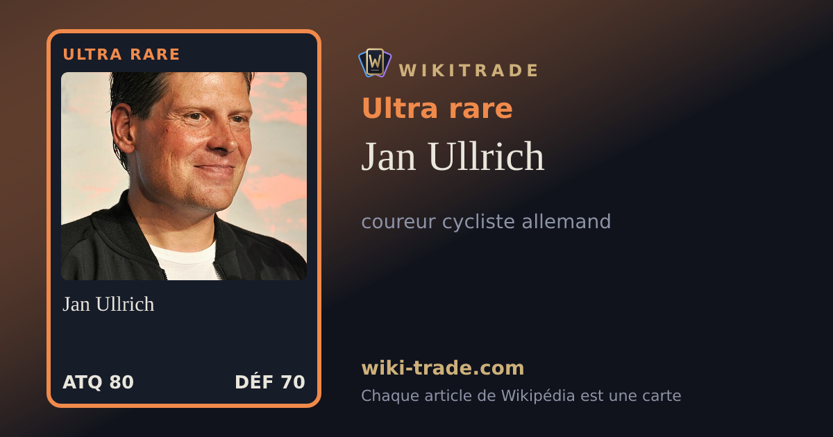 Jan Ullrich — carte Ultra rare