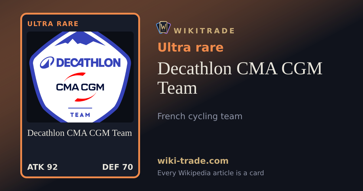 Decathlon CMA CGM Team — Ultra rare card