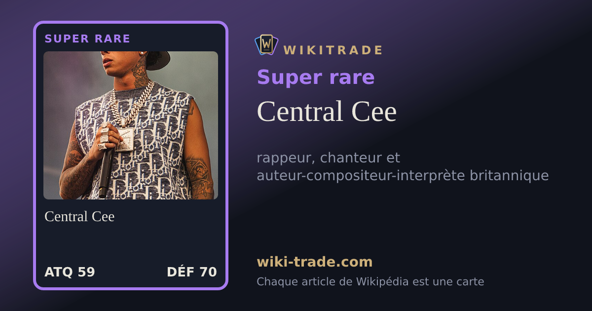 Central Cee — carte Super rare