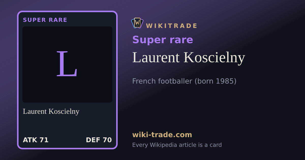 Laurent Koscielny — Super rare card