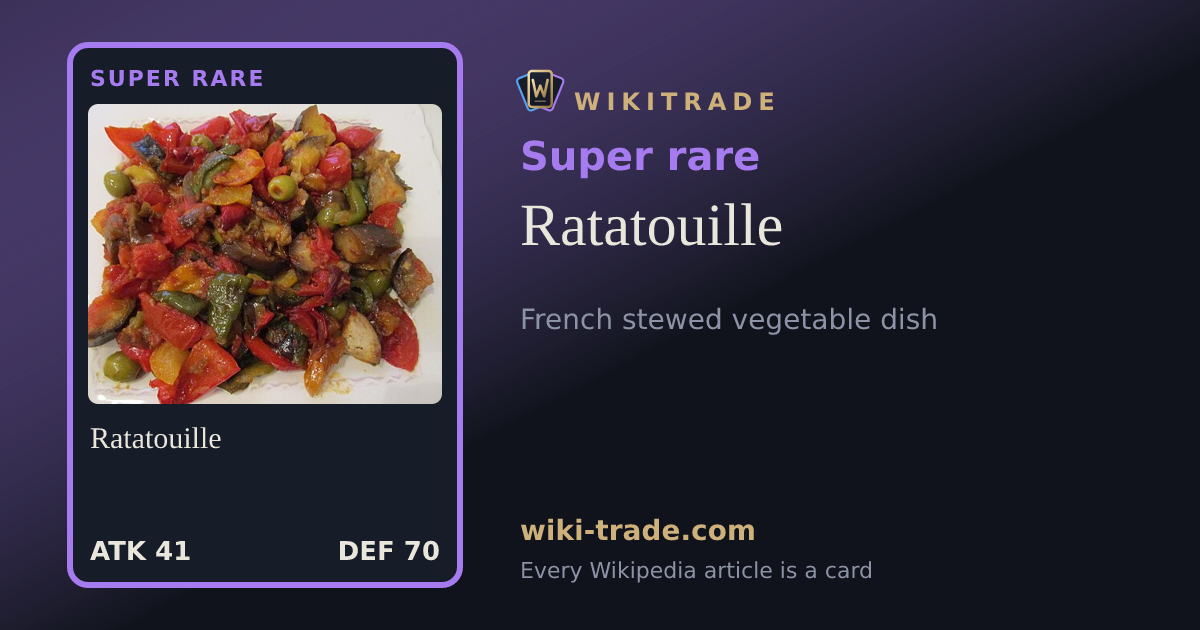 Ratatouille — Super rare card