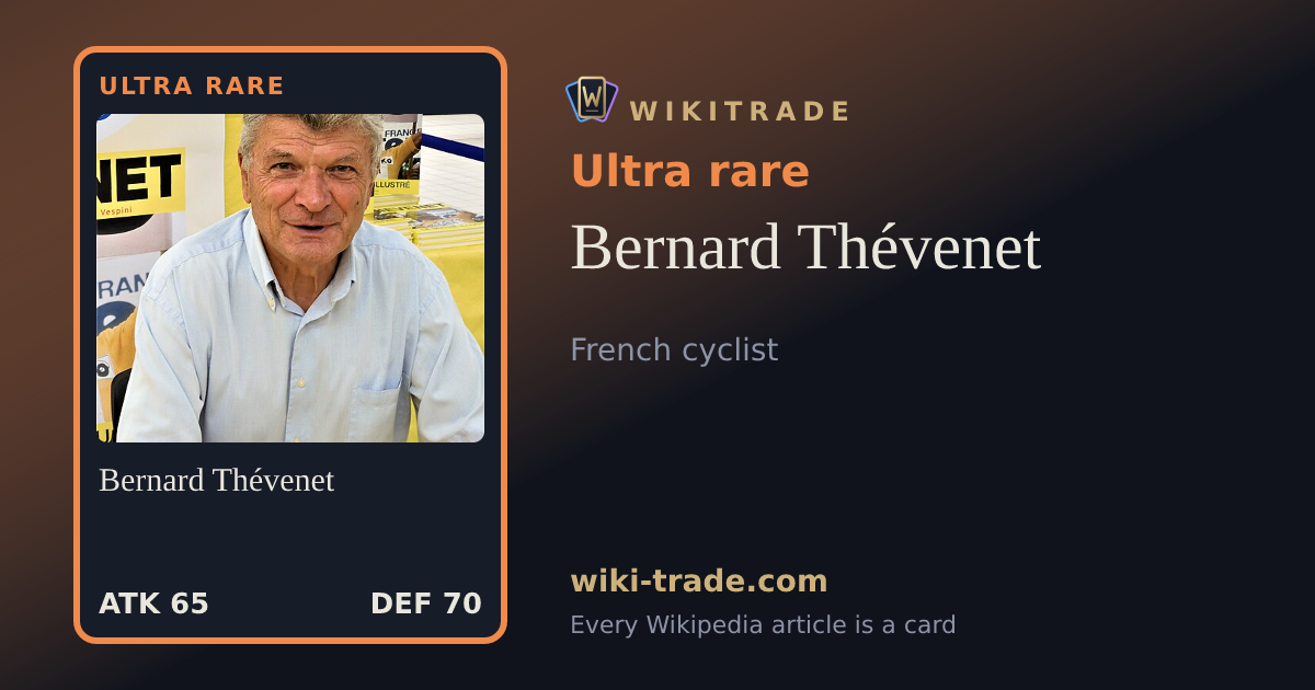 Bernard Thévenet — Ultra rare card