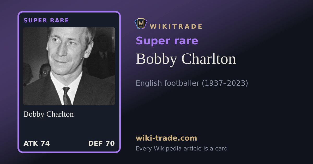 Bobby Charlton — Super rare card