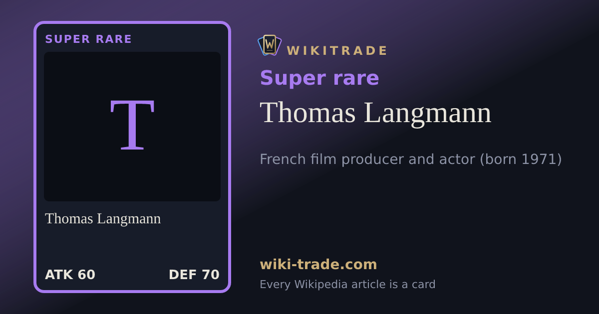 Thomas Langmann — Super rare card