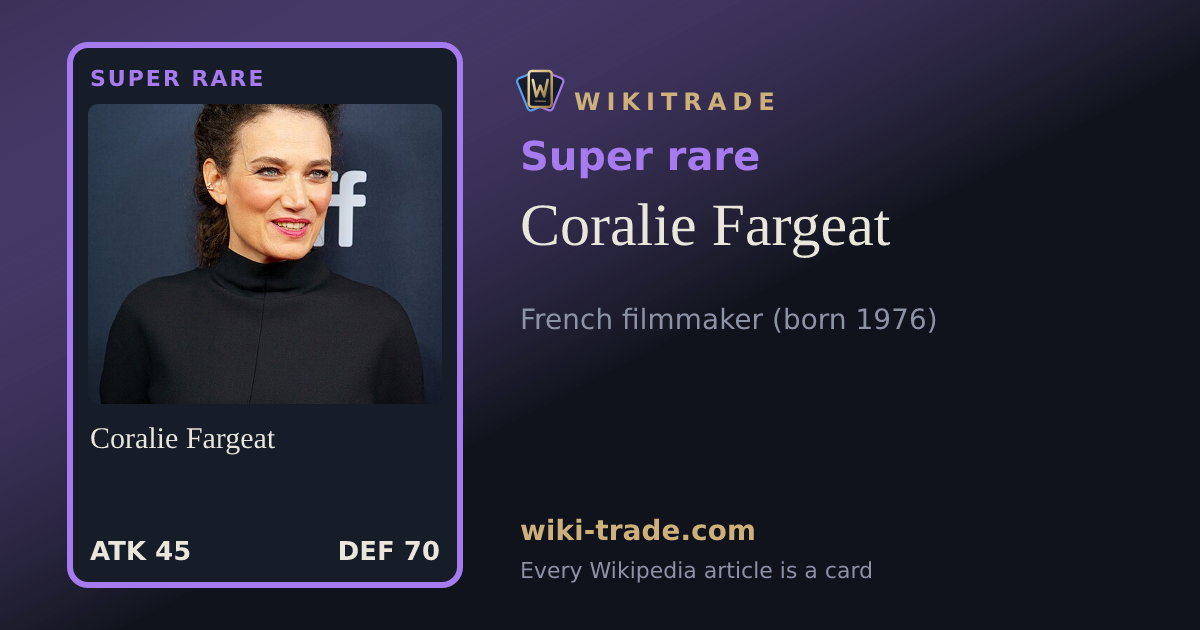 Coralie Fargeat — Super rare card