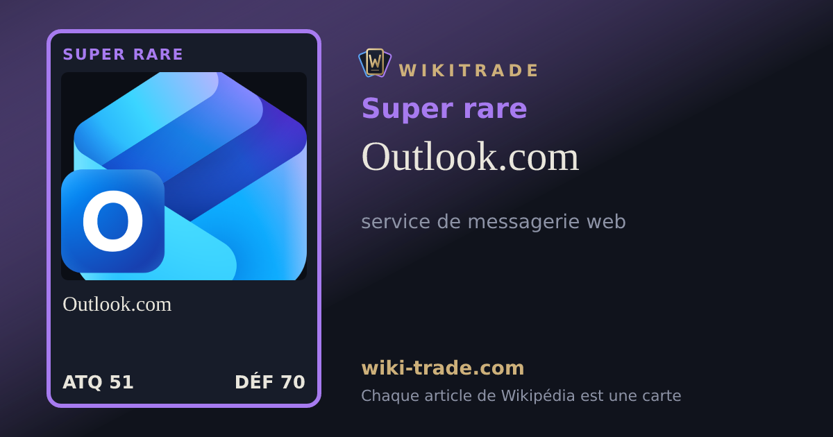 Outlook.com — carte Super rare