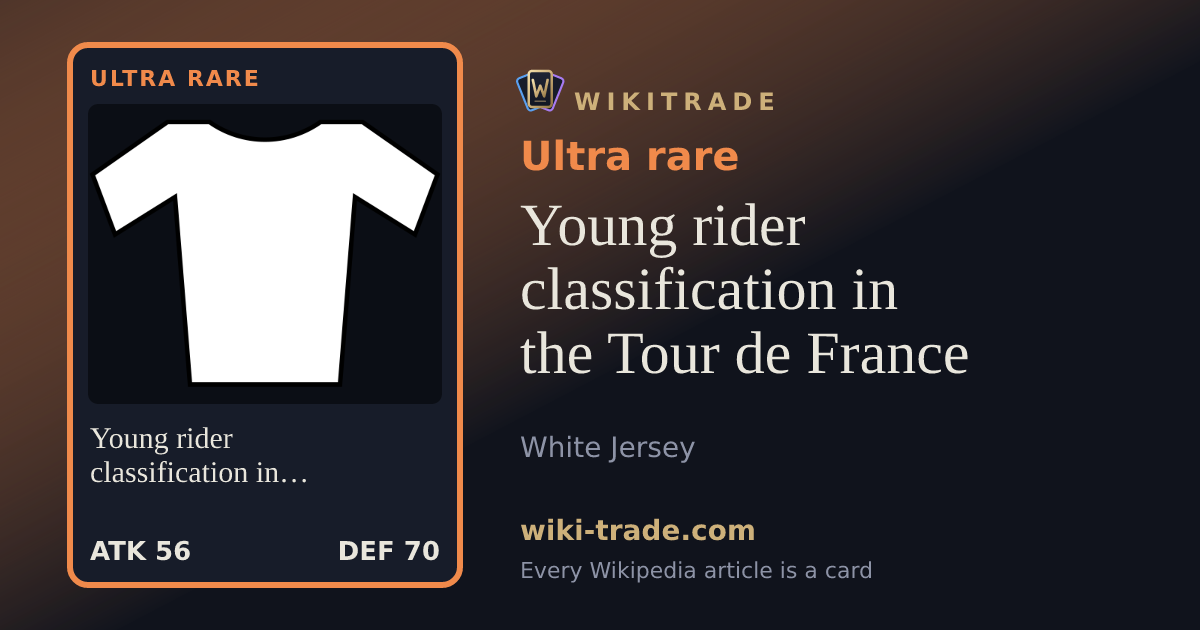 Young rider classification in the Tour de France — Ultra rare card