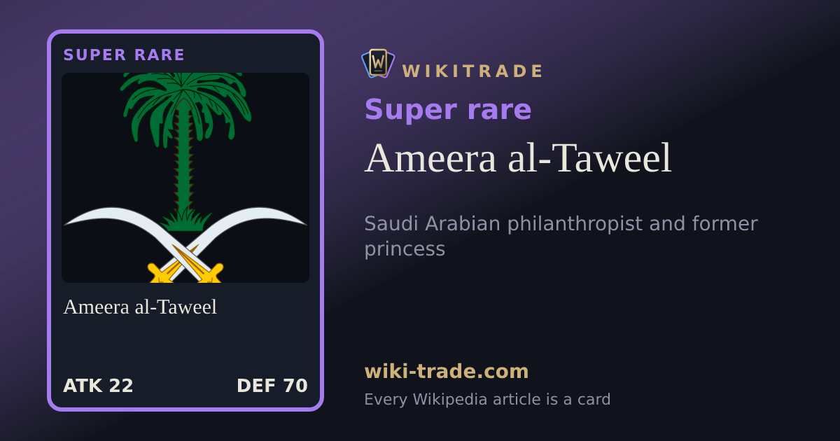 Ameera al-Taweel — Super rare card