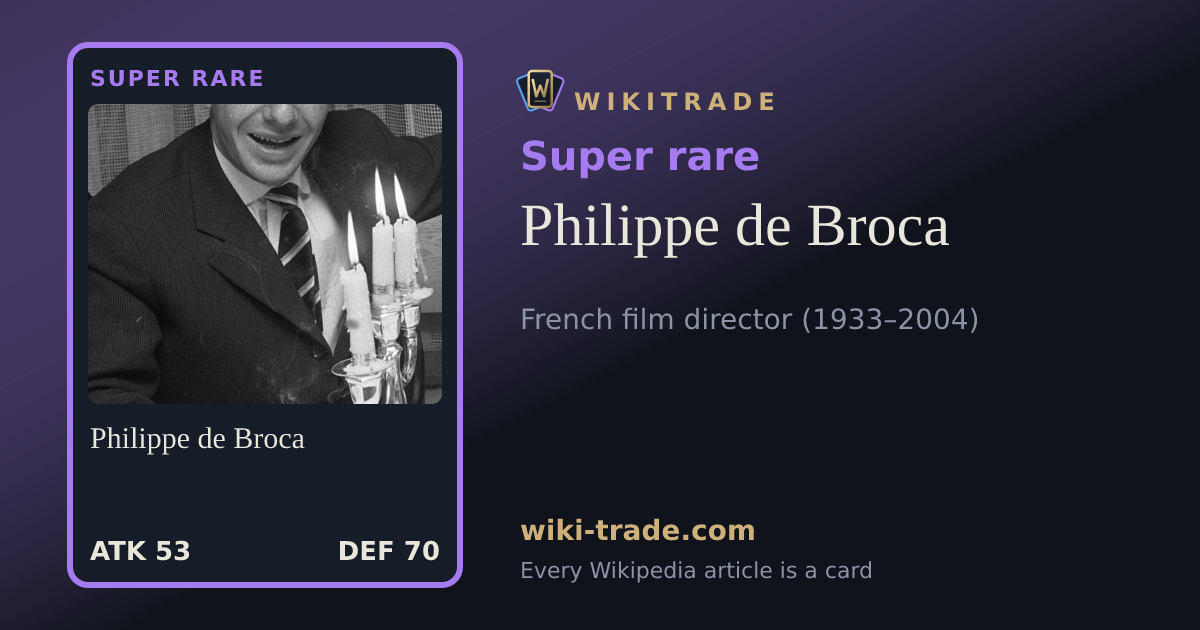 Philippe de Broca — Super rare card
