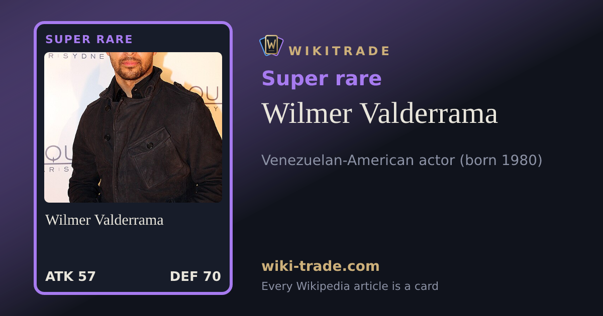 Wilmer Valderrama — Super rare card
