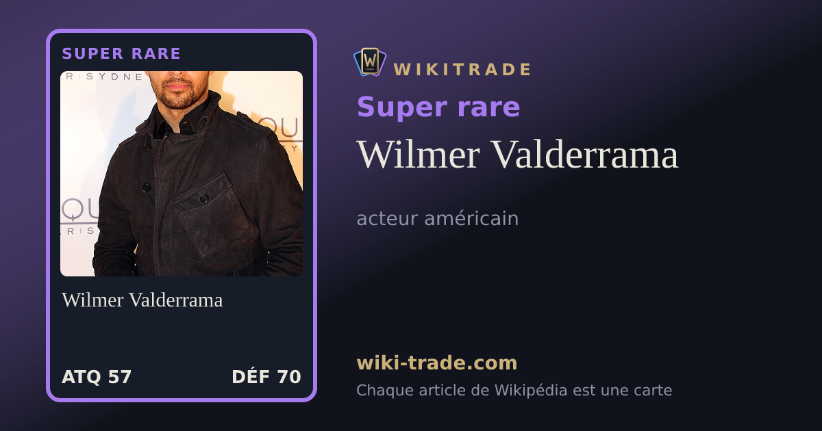 Wilmer Valderrama — carte Super rare