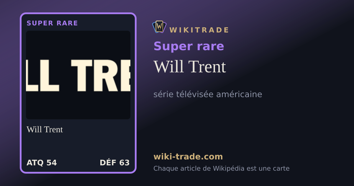 Will Trent — carte Super rare