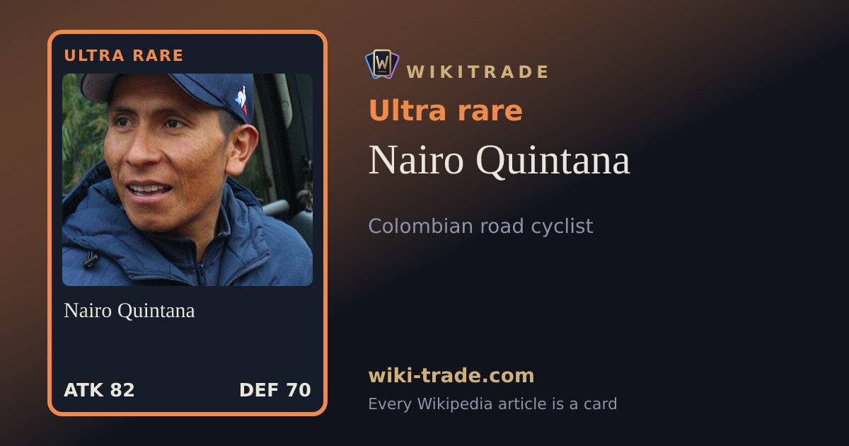 Nairo Quintana — Ultra rare card