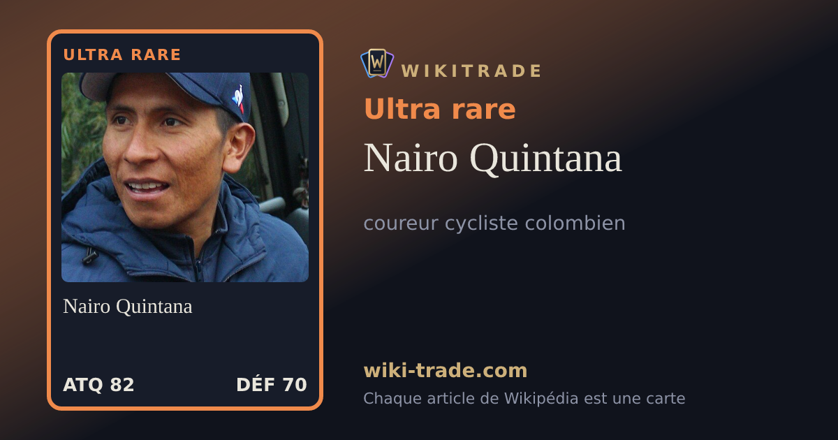Nairo Quintana — carte Ultra rare