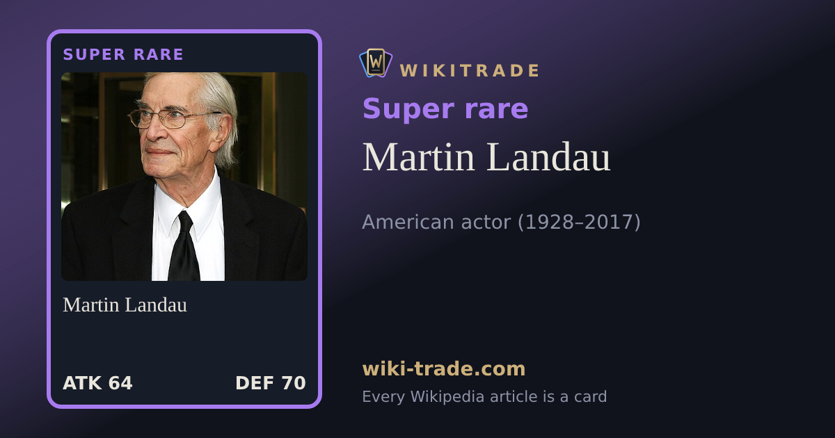 Martin Landau — Super rare card