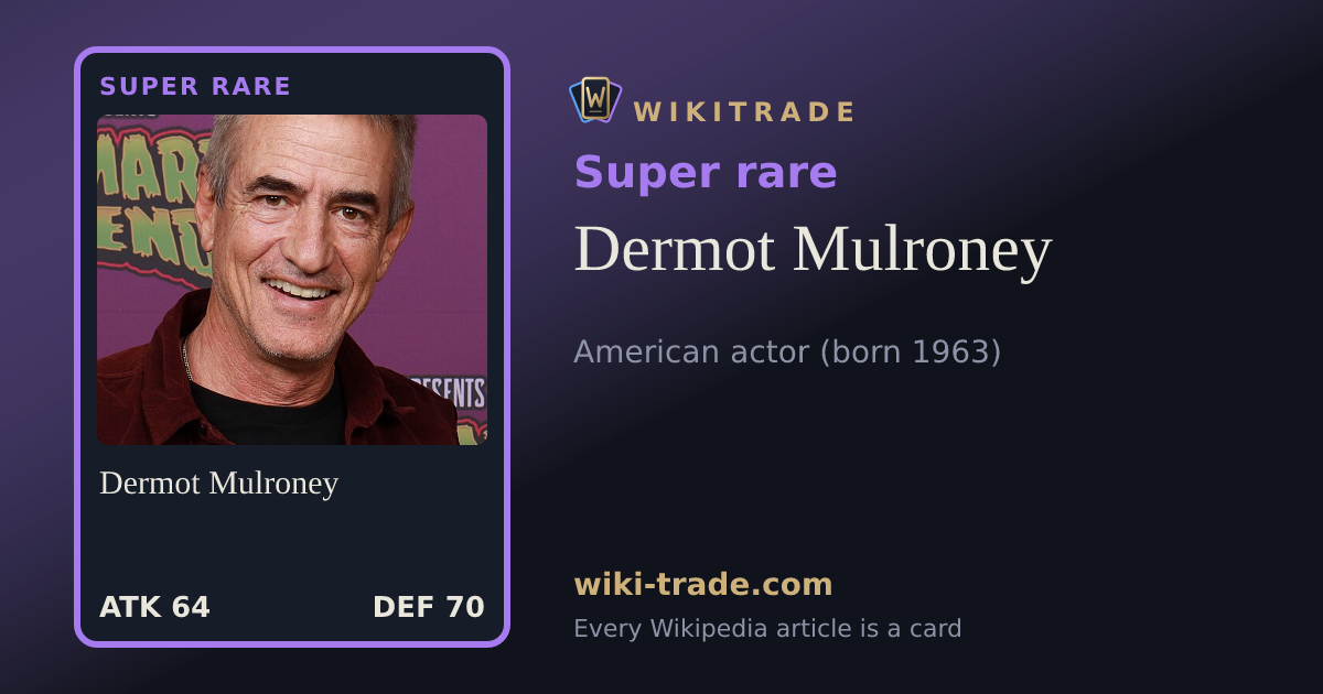Dermot Mulroney — Super rare card