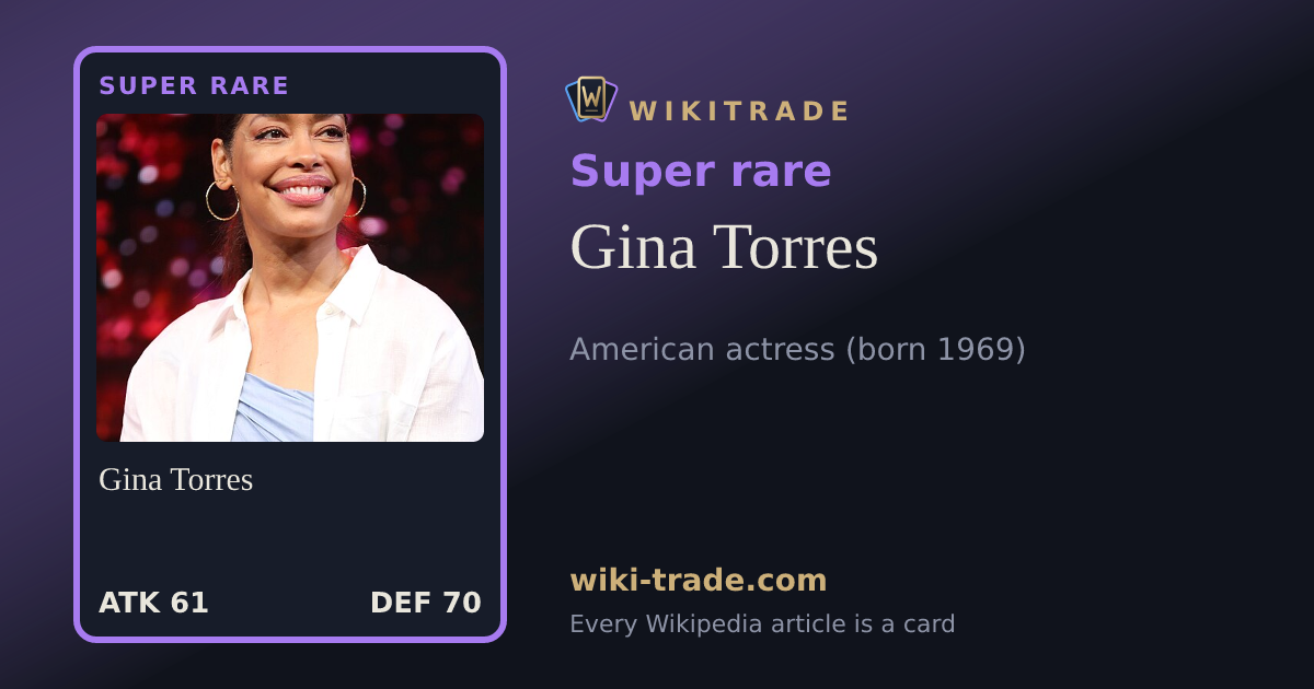 Gina Torres — Super rare card
