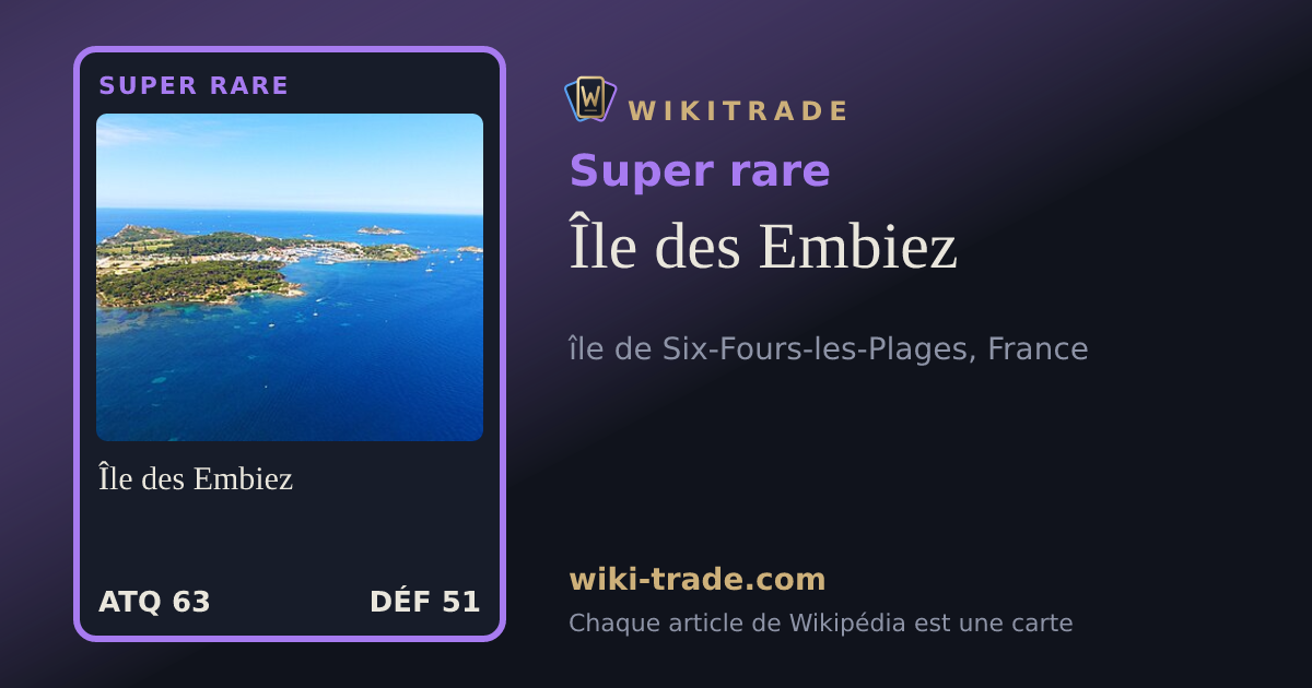 Île des Embiez — carte Super rare