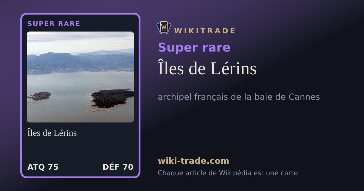 Îles de Lérins — carte Super rare