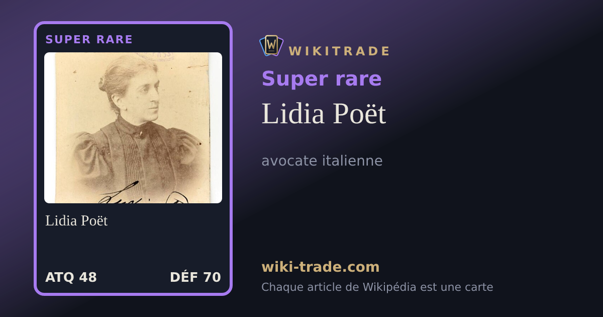Lidia Poët — carte Super rare