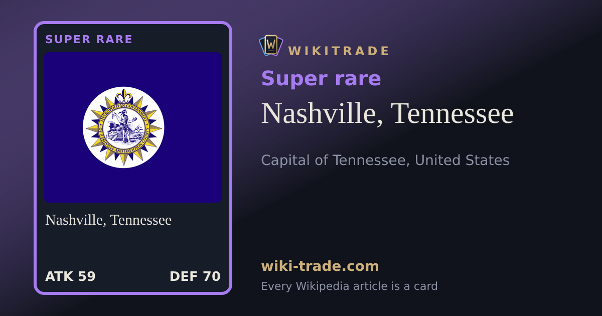 Nashville, Tennessee — Super rare card