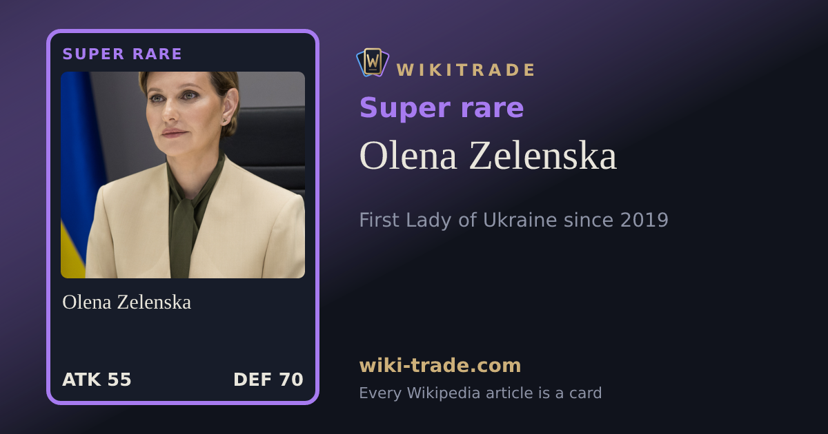 Olena Zelenska — Super rare card