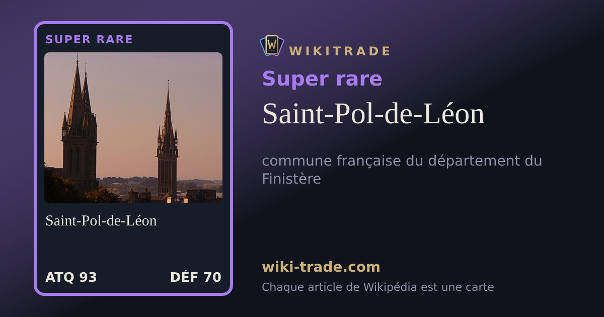 Saint-Pol-de-Léon — carte Super rare
