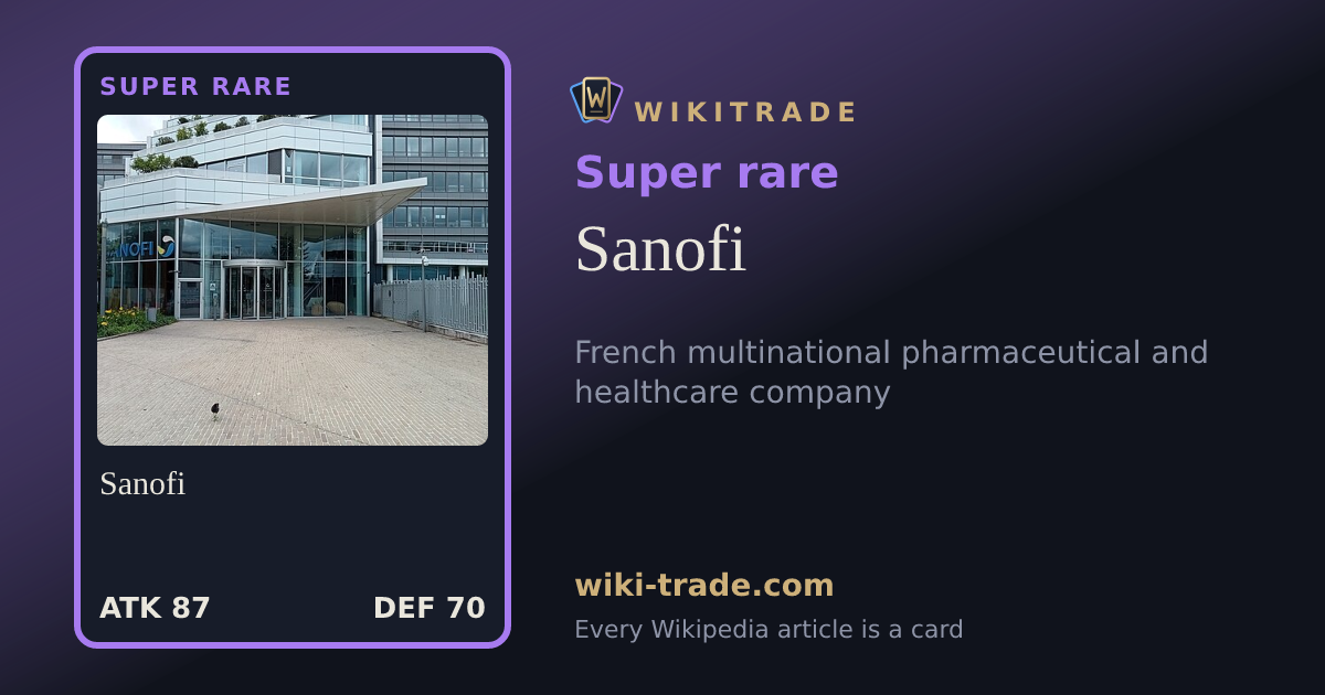 Sanofi — Super rare card