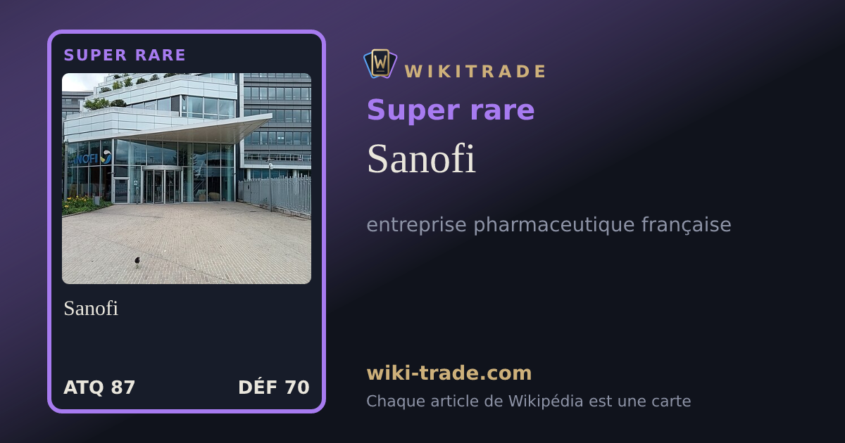 Sanofi — carte Super rare