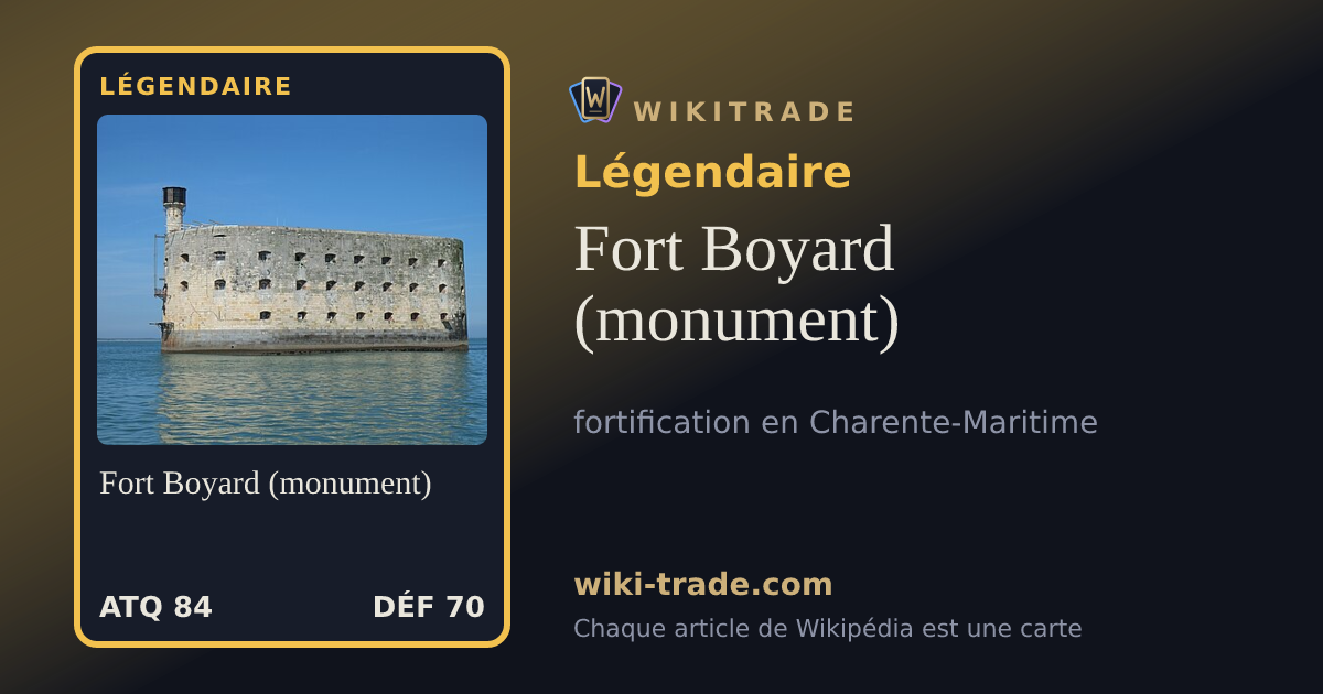 Fort Boyard (monument) — carte Légendaire