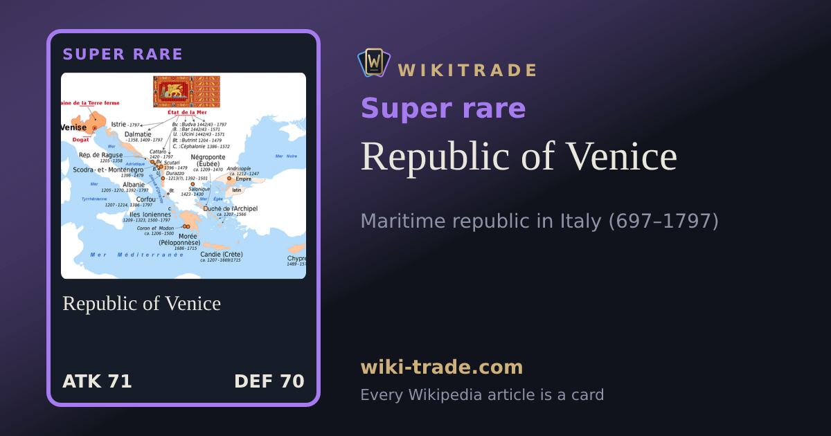Republic of Venice — Super rare card