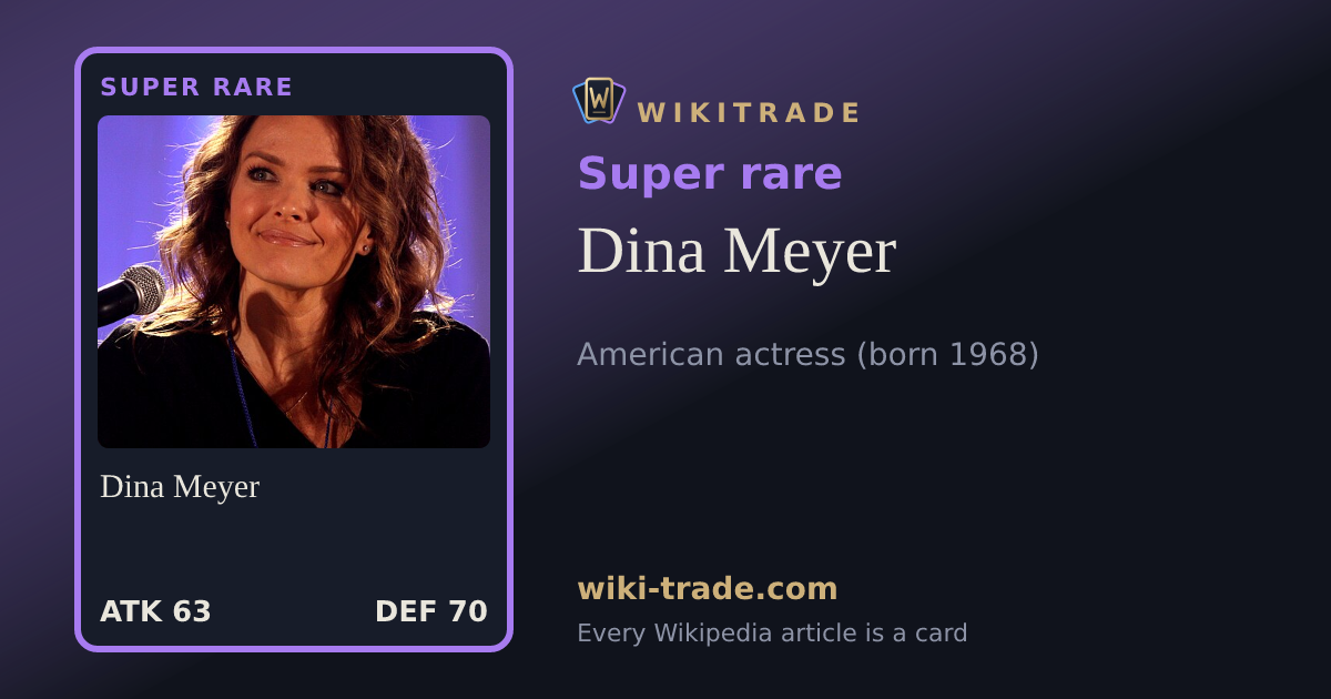 Dina Meyer — Super rare card
