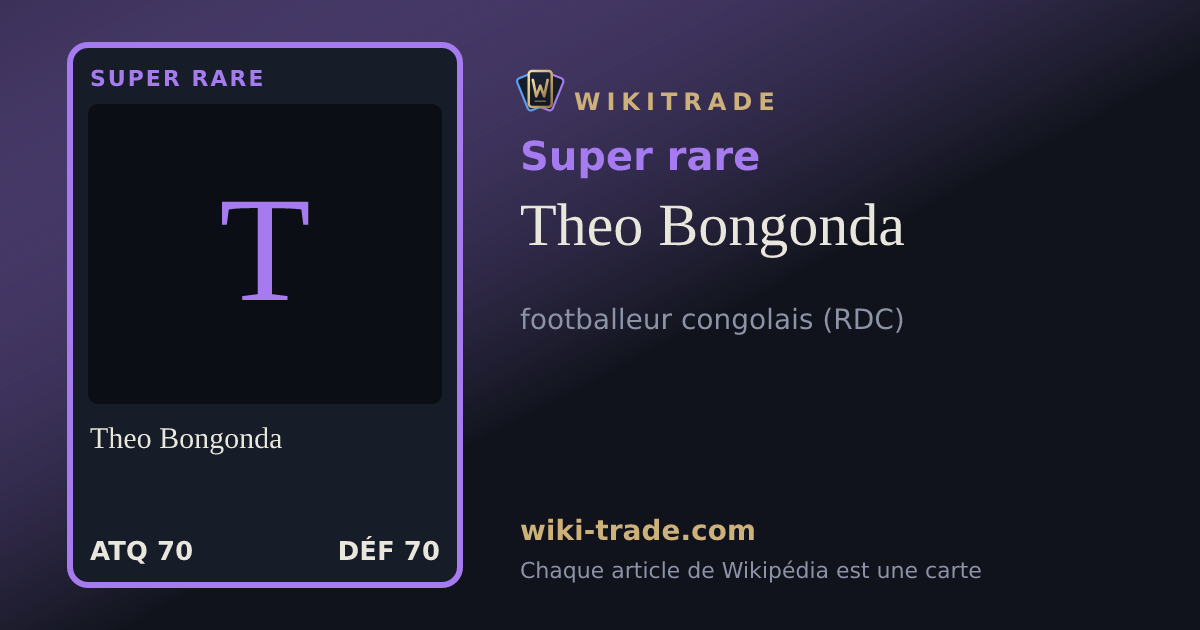 Theo Bongonda — carte Super rare