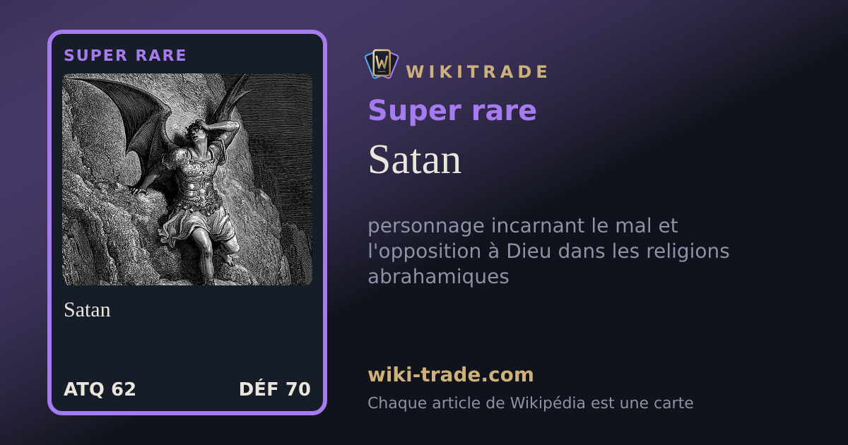 Satan — carte Super rare