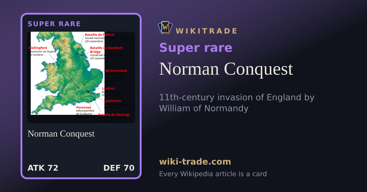 Norman Conquest — Super rare card