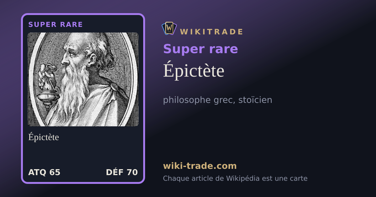 Épictète — carte Super rare