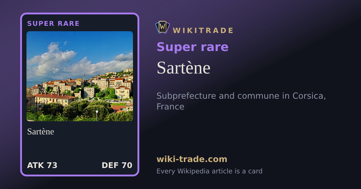 Sartène — Super rare card