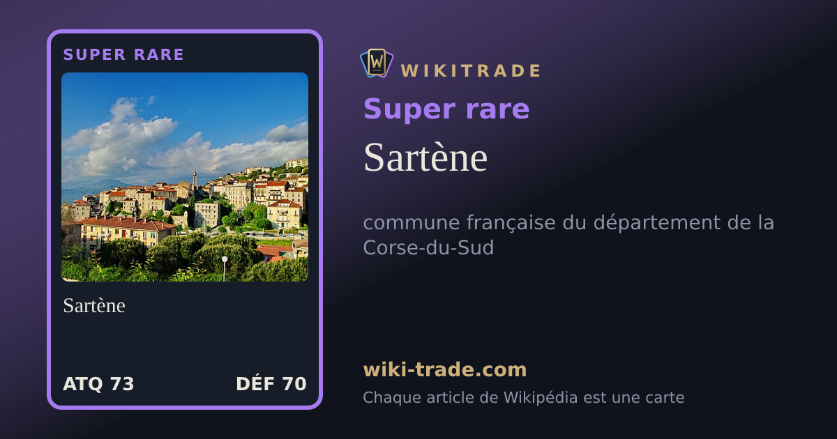 Sartène — carte Super rare