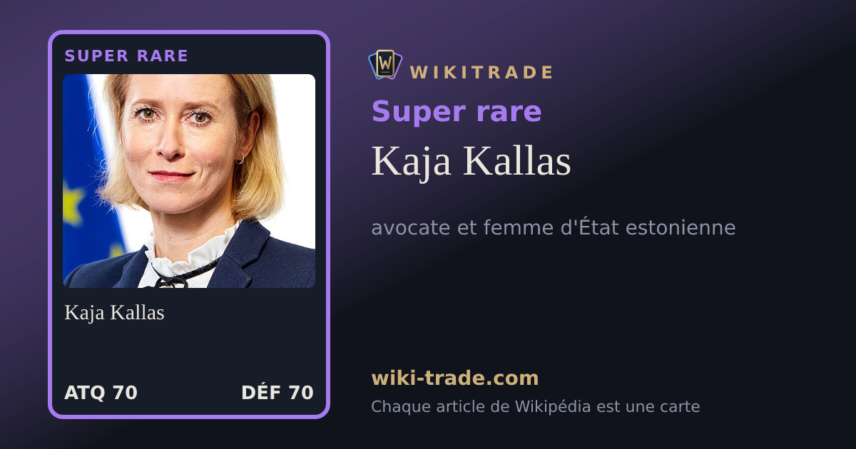 Kaja Kallas — carte Super rare