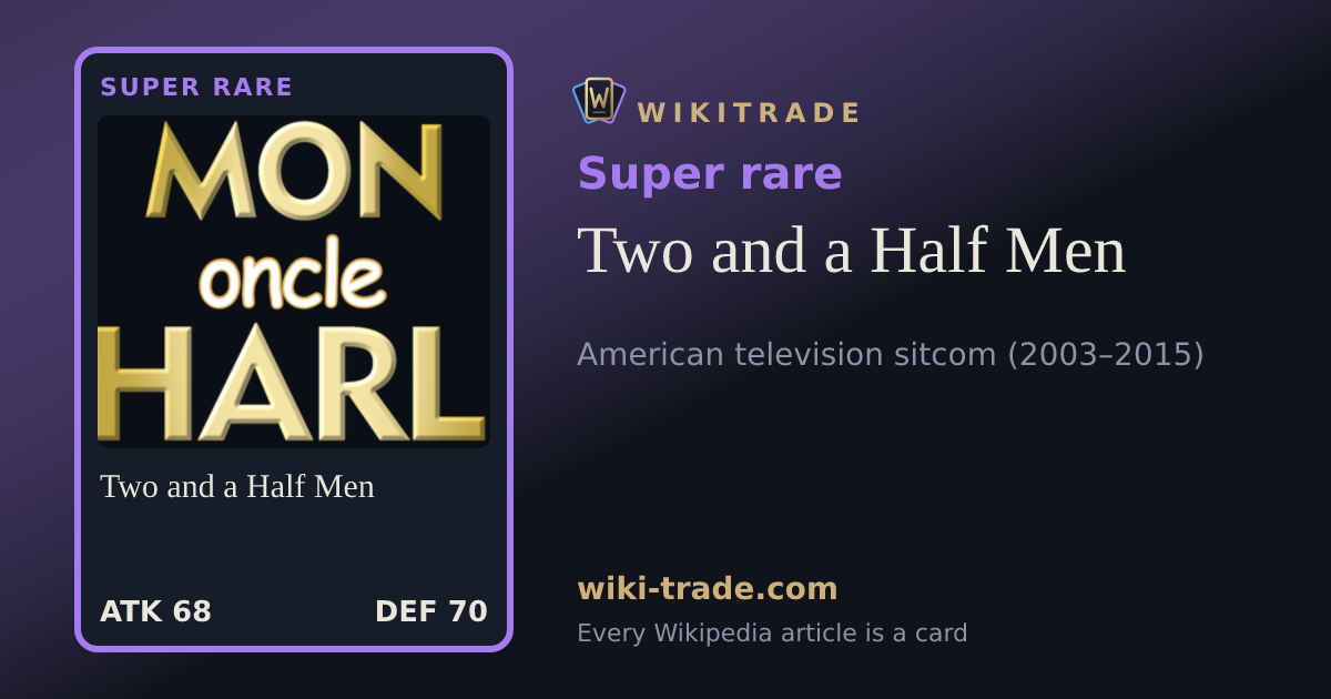Two and a Half Men — Super rare card