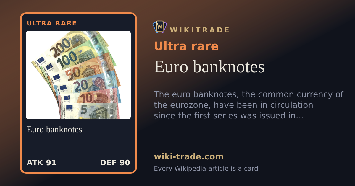 Euro banknotes — Ultra rare card