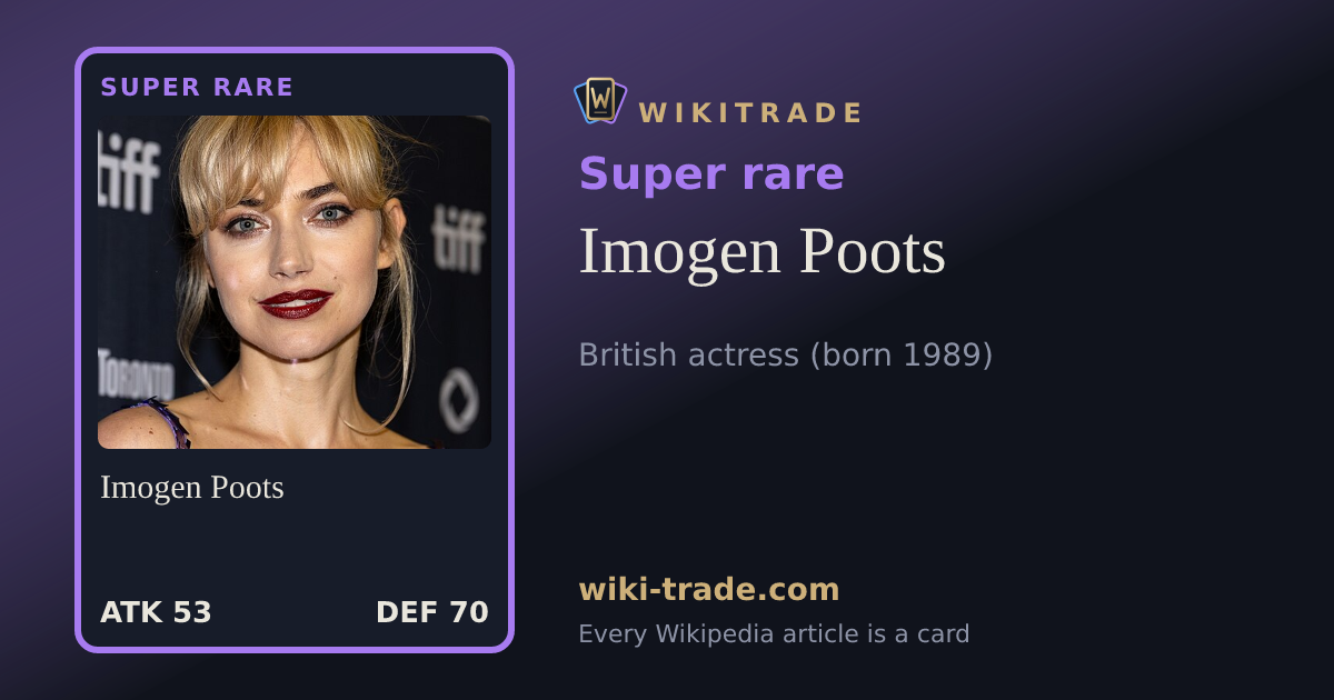 Imogen Poots — Super rare card
