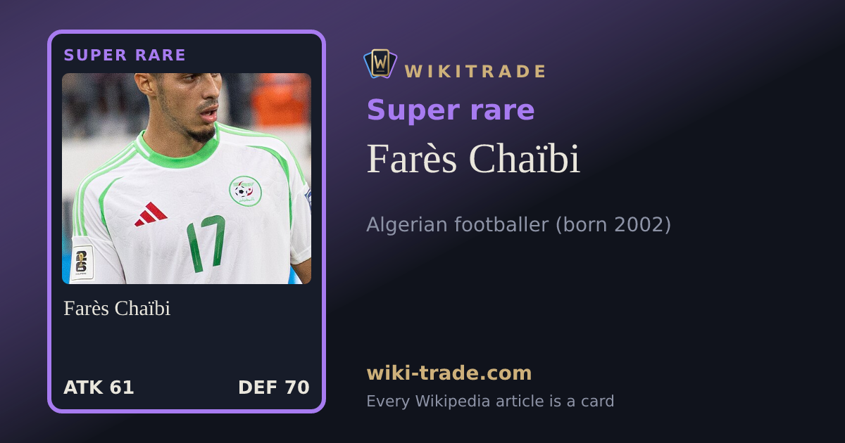 Farès Chaïbi — Super rare card