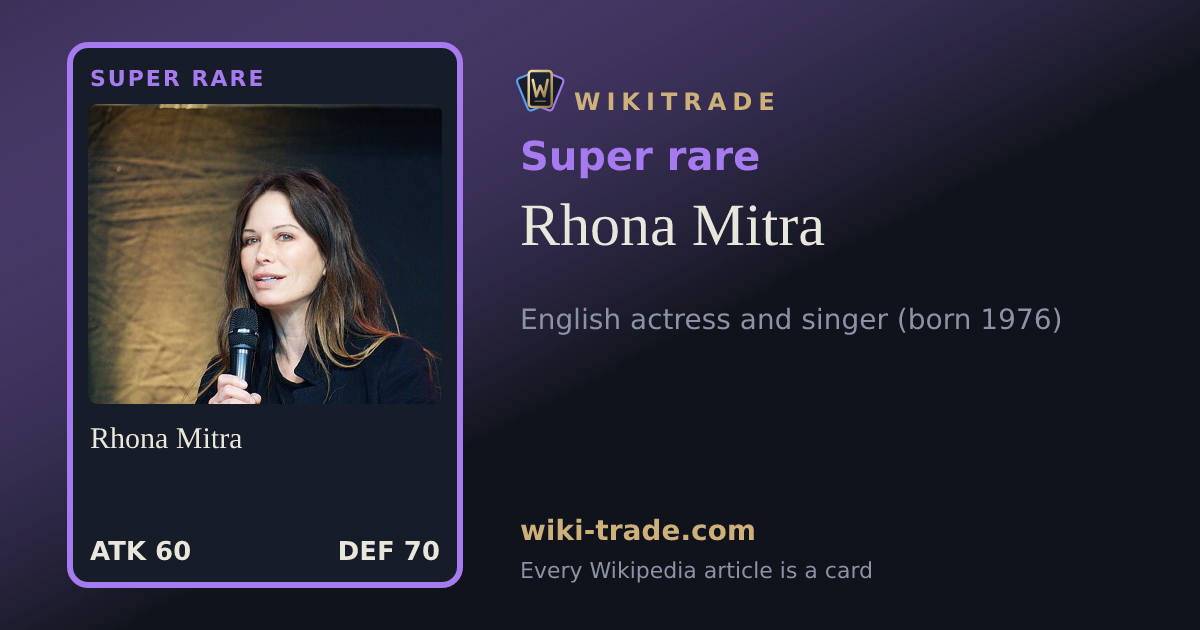 Rhona Mitra — Super rare card