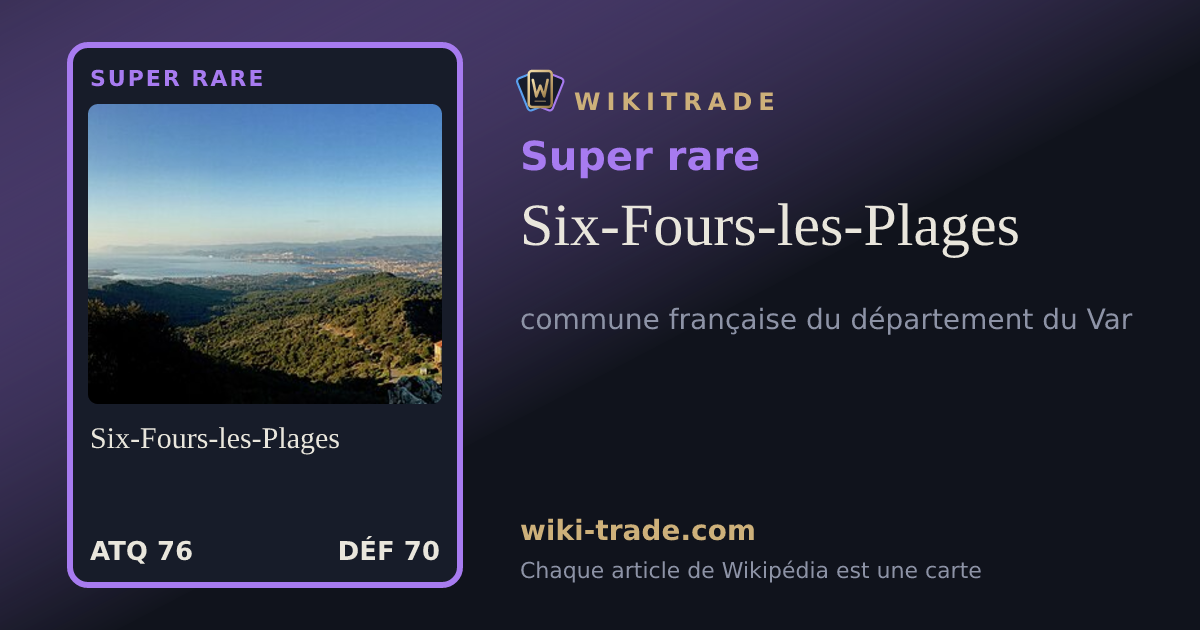 Six-Fours-les-Plages — carte Super rare