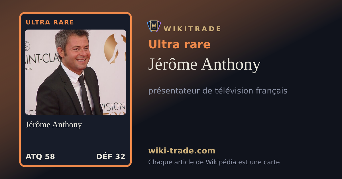 Jérôme Anthony — carte Ultra rare