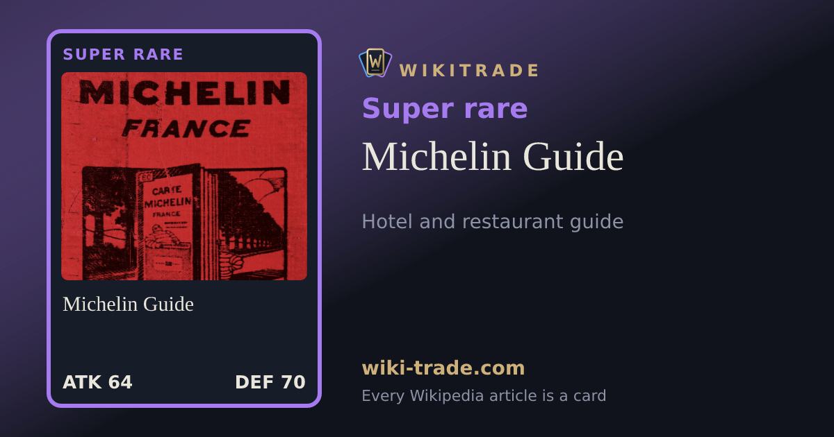 Michelin Guide — Super rare card